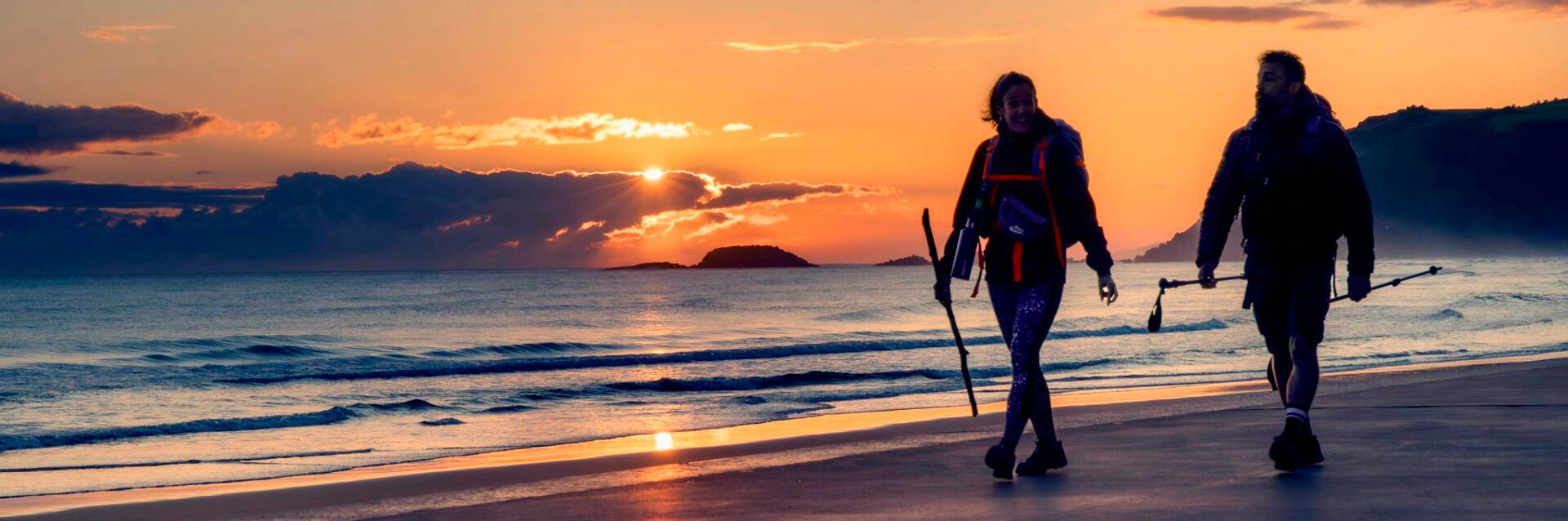 Camino de Santiago junto a la costa