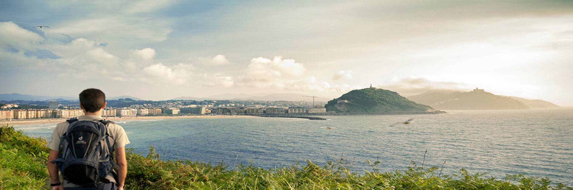Camino con vistas al mar por la costa de Donostia/San Sebastián